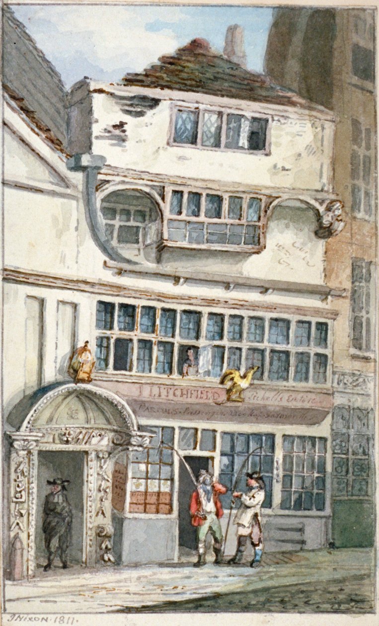 लीडेनहॉल स्ट्रीट, लंदन शहर, 1811 द्वारा जॉन निक्सन