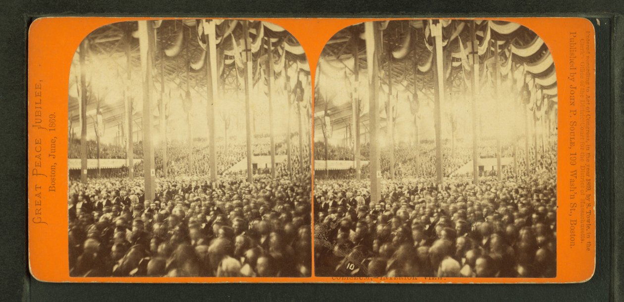 विश्व की शांति जयंती, या बोस्टन कोलिज़ीयम, 1872 द्वारा जॉन पी। सोले