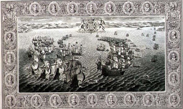 आर्मडा (एक टेपेस्ट्री से उत्कीर्णन) द्वारा जॉन पाइन