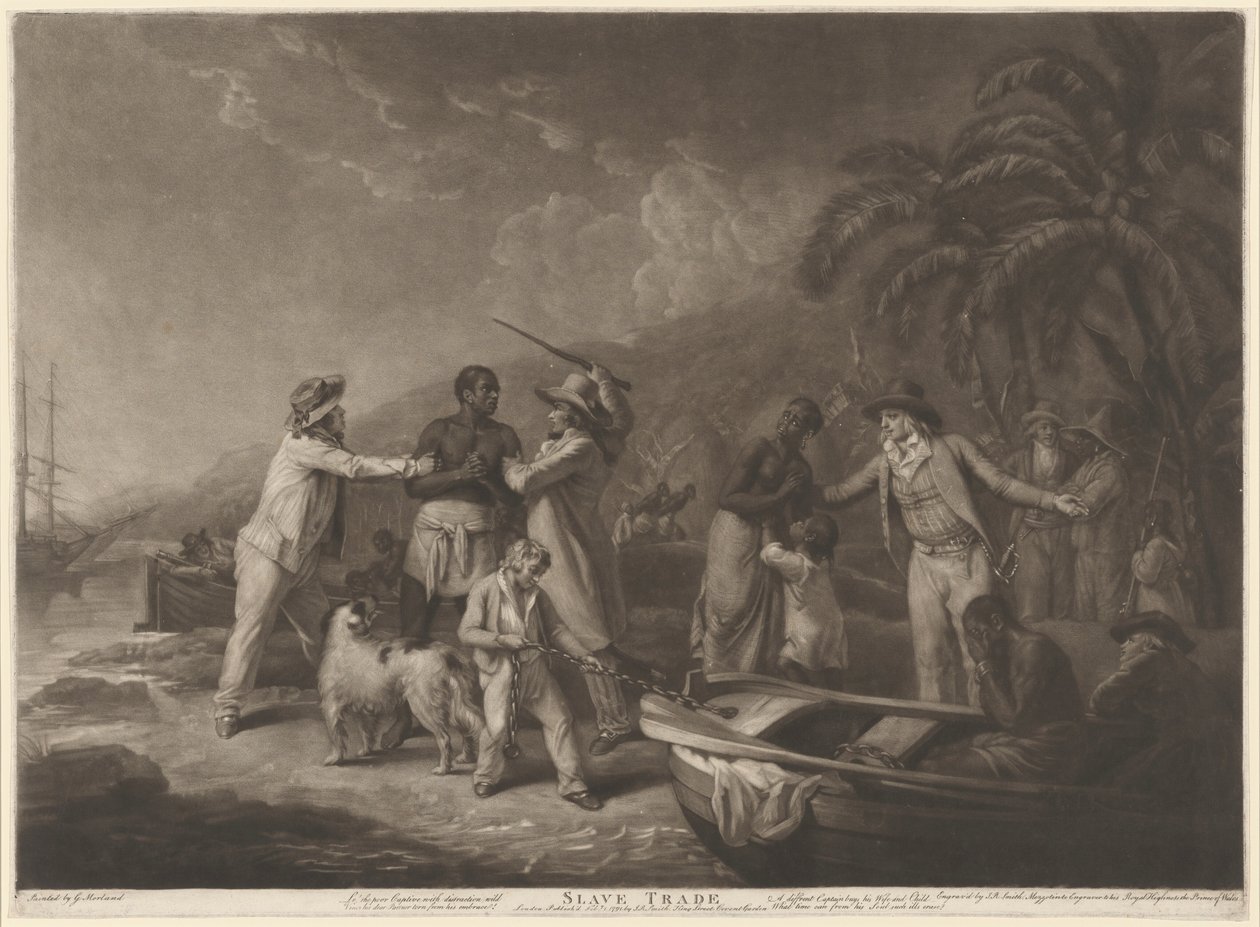 दास व्यापार, 1791। द्वारा जॉन राफेल स्मिथ