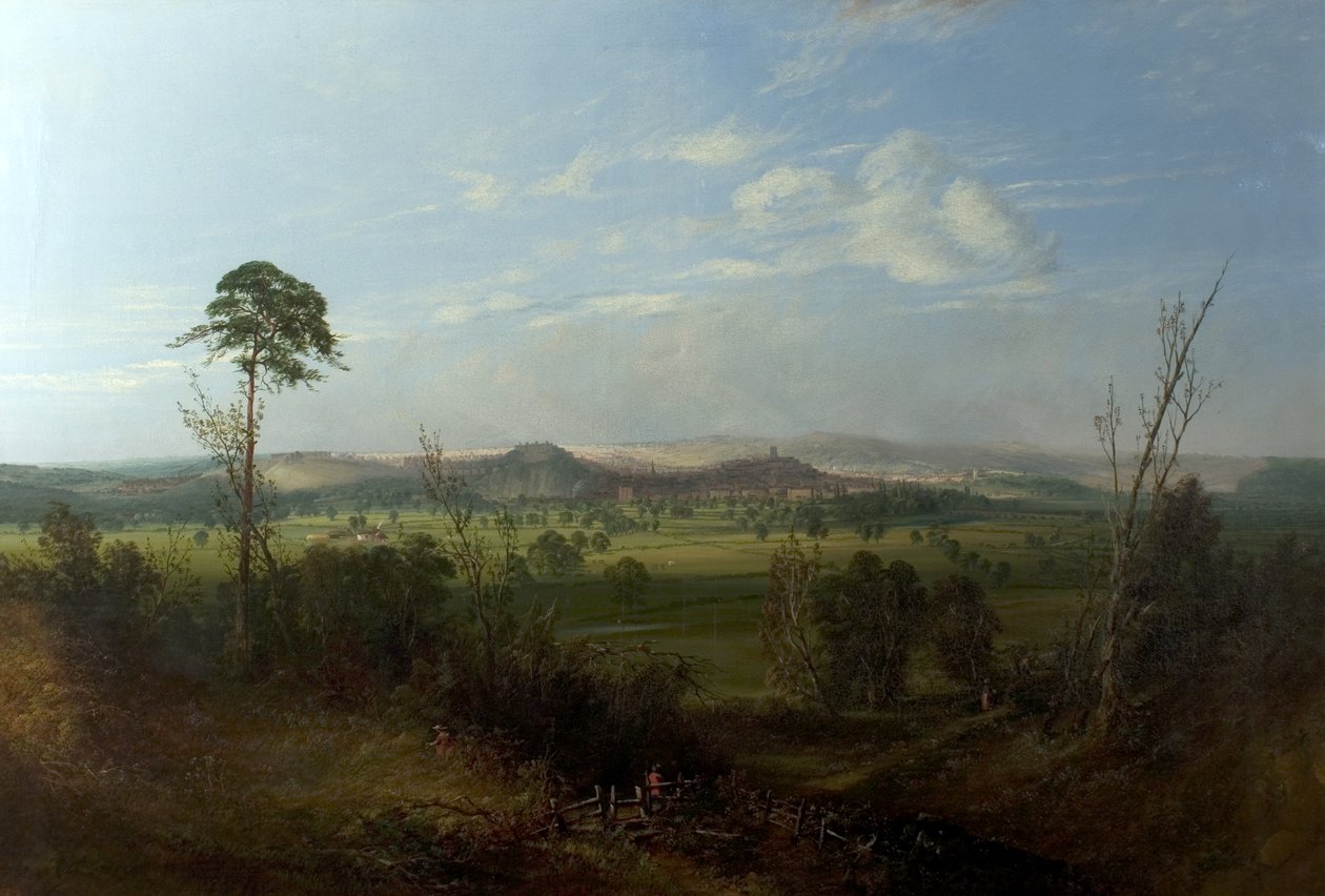 विल्फोर्ड से नॉटिंघम का दृश्य, c.1850 द्वारा जॉन रॉसन वॉकर