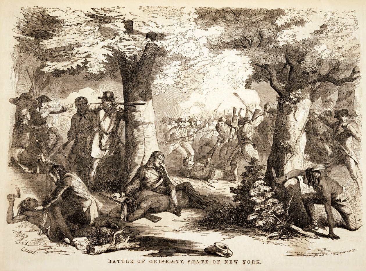 ओरिस्कनी की लड़ाई, न्यूयॉर्क राज्य, पब। 1867 द्वारा जॉन रूबेन चैपिन