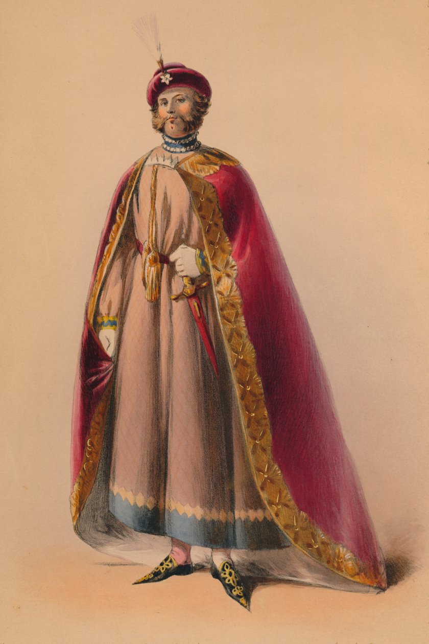 12 मई 1842, 1843 को रानी विक्टोरियास बाल कॉस्ट्यूम के लिए पोशाक में अतिथि। द्वारा जॉन रिचर्ड कोक स्मिथ