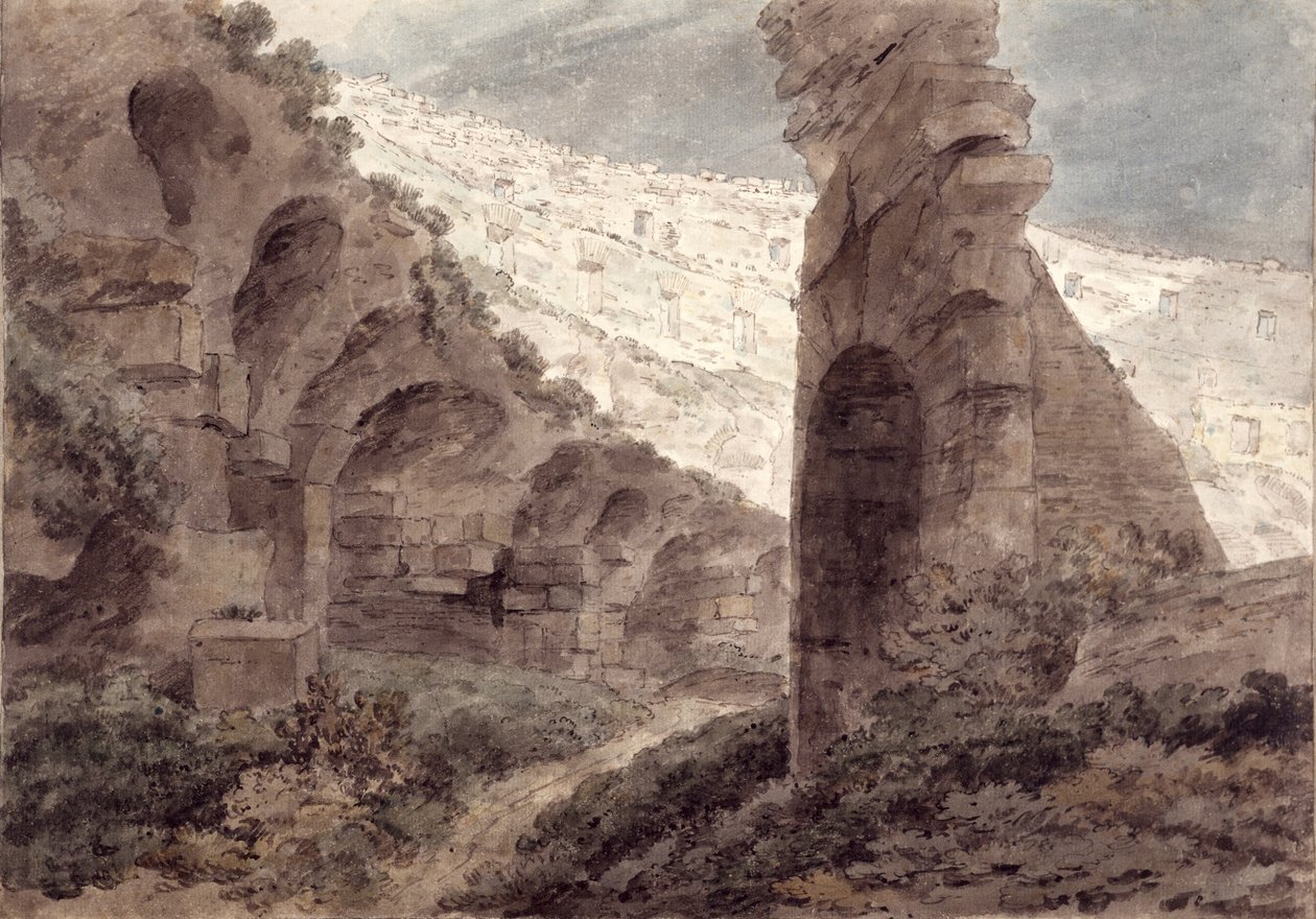कोलोसियम का आंतरिक भाग, 1778 द्वारा जॉन रॉबर्ट कोज़ेंस