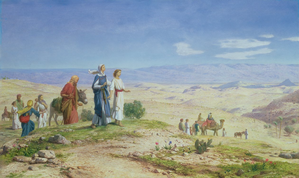 यरूशलेम के बाहर, 1878 (बोर्ड पर कैनवास पर तेल) द्वारा जॉन रोजर्स हर्बर्ट
