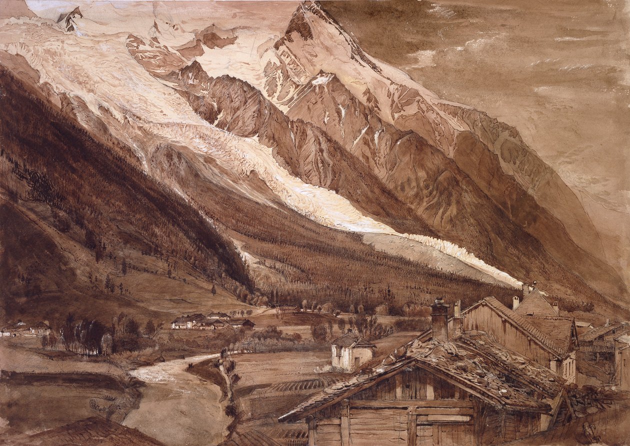 द ग्लेशियर डेस बॉसन्स, शैमॉनिक्स, जून 1849 द्वारा जॉन रस्किन