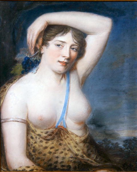 A Bacchante (pastel) द्वारा जॉन रसेल