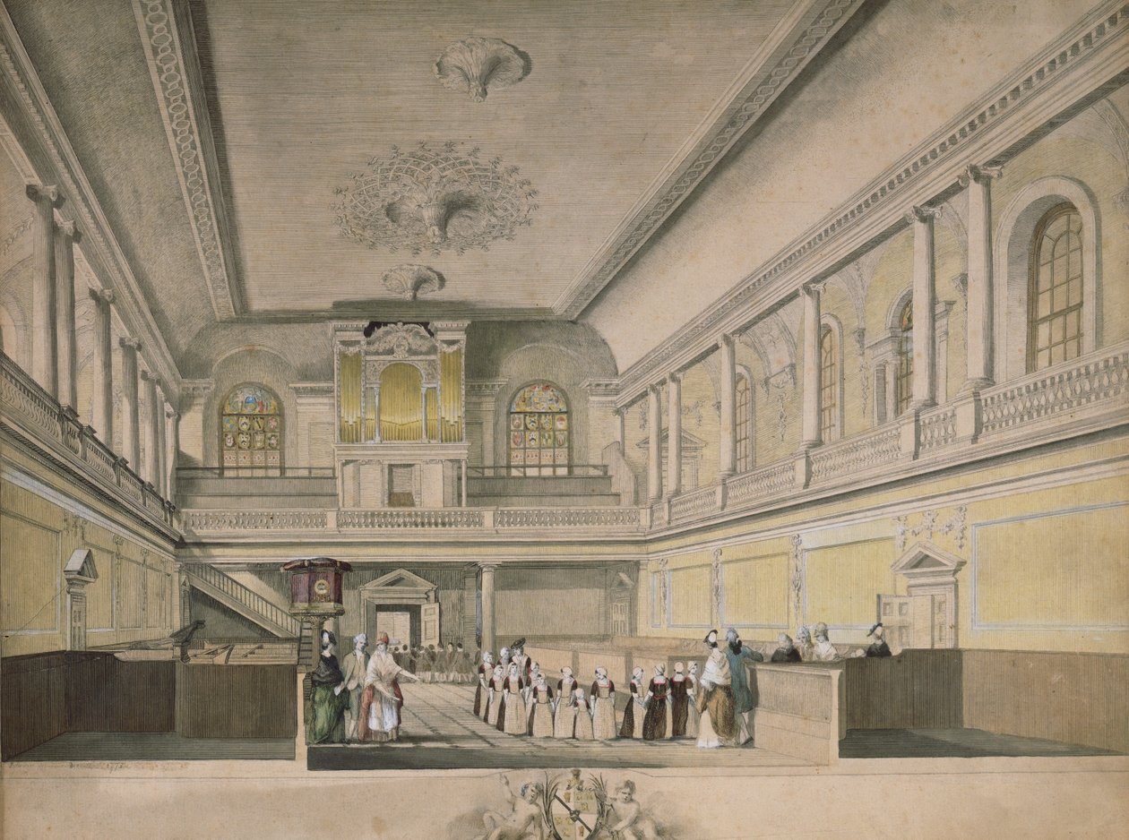 द फाउंडिंग हॉस्पिटल चैपल, वेस्ट, 1773 द्वारा जॉन सैंडर्स