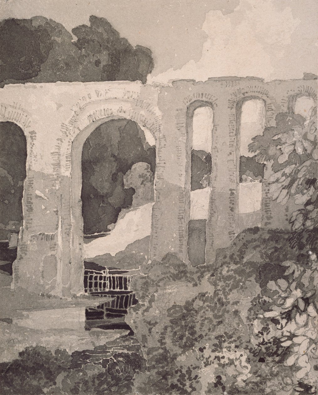 टेलफोर्ड का एक्वाडक्ट, c1800s। कलाकार: जॉन सेल कॉटमैन, थॉमस टेलफोर्ड। द्वारा जॉन सेल कॉटमैन, थॉमस टेलफ़ोर्ड