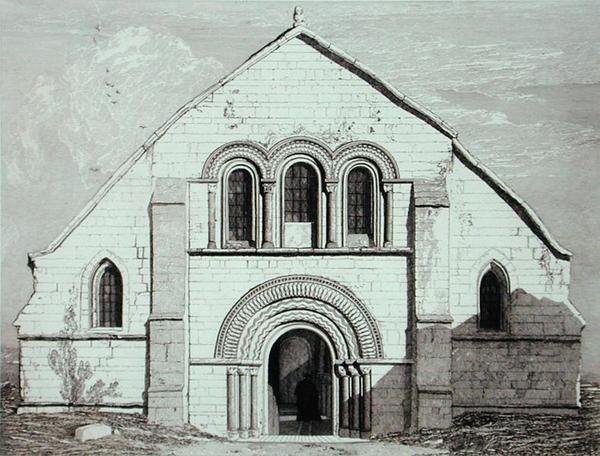 पोंट डी लॉरे के पास चर्च ऑफ लेरी, 1820 में प्रकाशित हुआ द्वारा जॉन बेच Cotman