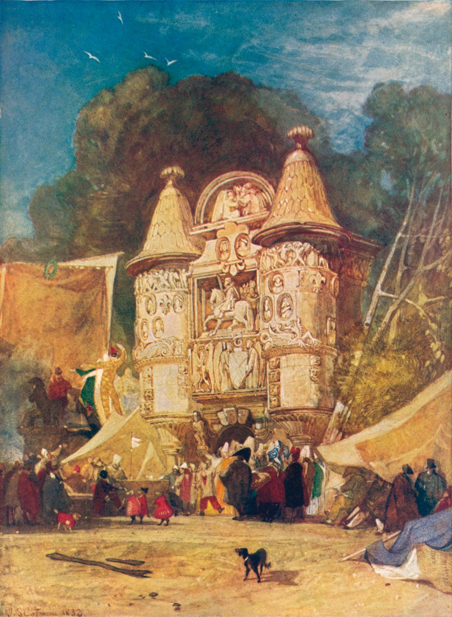 गेटवे ऑफ़ द एबे ऑमले, नॉर्मंडी, 1832 द्वारा जॉन बेच Cotman