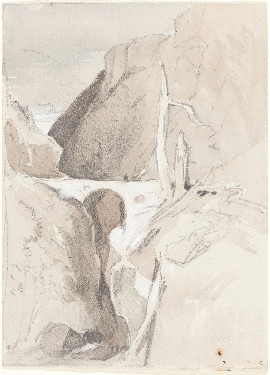 पेड़ के ठूंठों वाला कण्ठ द्वारा जॉन बेच Cotman