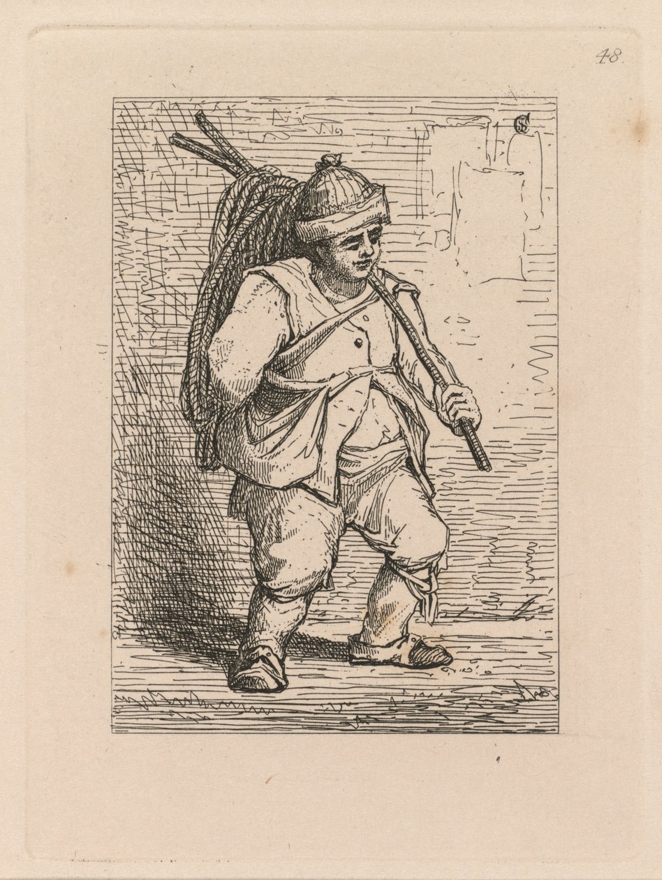 अध्ययन मुक्त प्लेट 48, एक अध्ययन, 1838 कर रहे हैं। द्वारा जॉन बेच Cotman