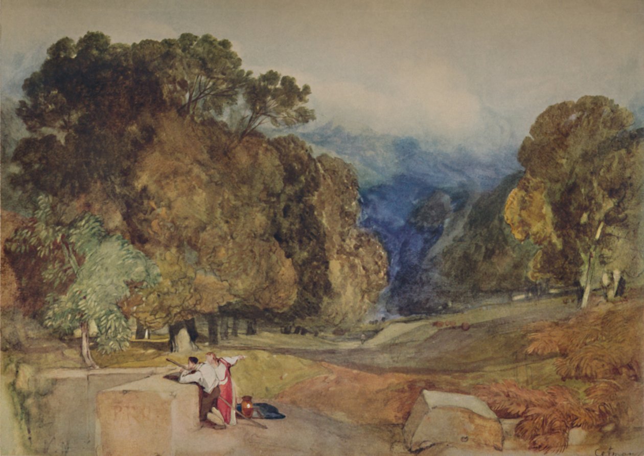 पार्क सीन, 1923 द्वारा जॉन बेच Cotman