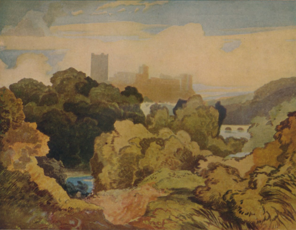 रिचमंड, यॉर्कशायर, 1923 द्वारा जॉन बेच Cotman