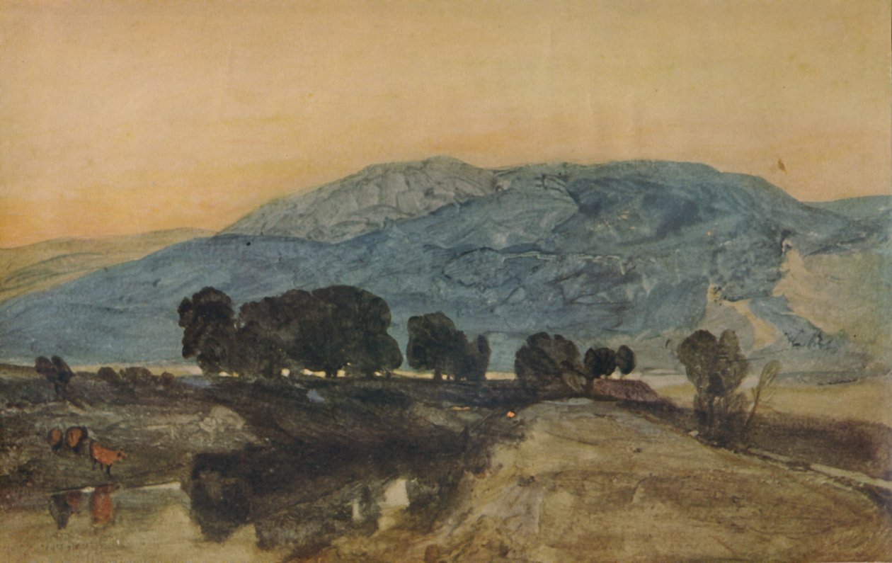 रॉकी लैंडस्केप, सनसेट, 1923 द्वारा जॉन बेच Cotman