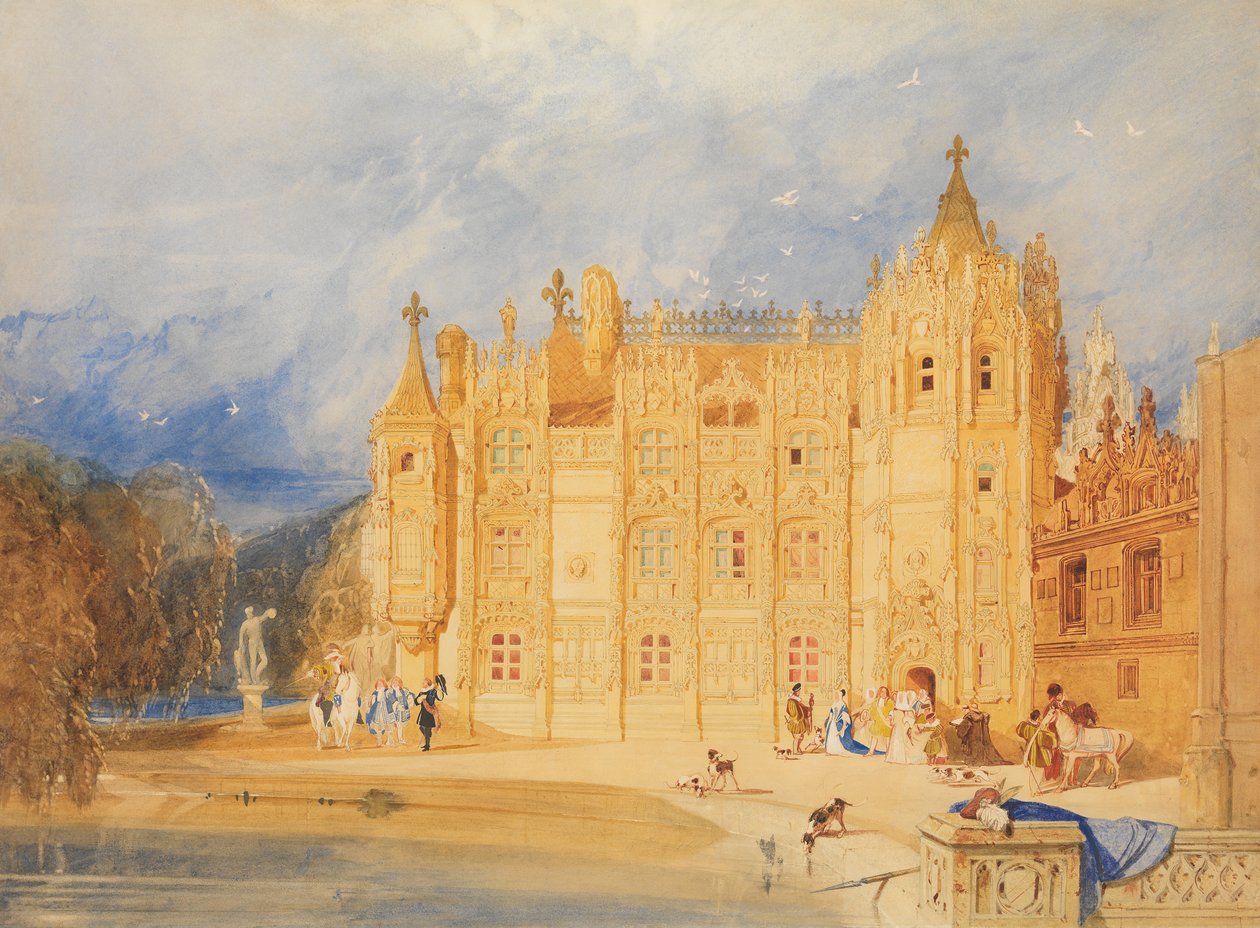 अभय हाउस, सेंट का अभय ओएन, रूएन, 1824-31। द्वारा जॉन बेच Cotman