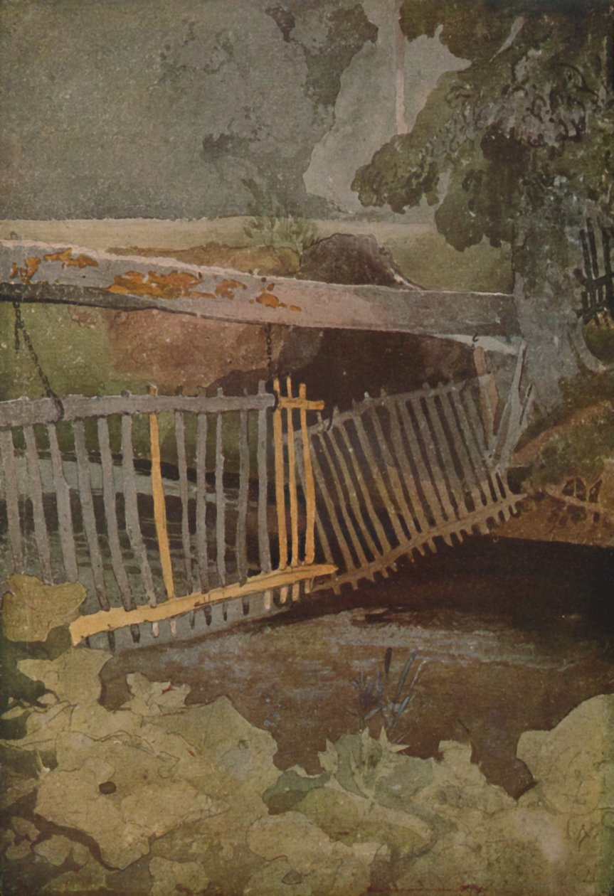 द ड्रॉप गेट, डुनकोम्ब पार्क, 1923 द्वारा जॉन बेच Cotman