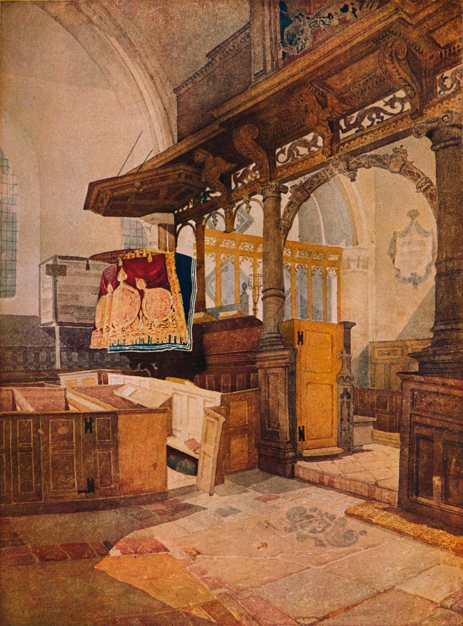 ट्रेंटम चर्च, c1810 द्वारा जॉन बेच Cotman