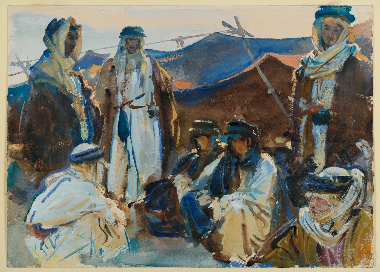 बेडौइन कैंप, c.1905-06 (wc पेपर पर) द्वारा जॉन सिंगर सार्जेंट