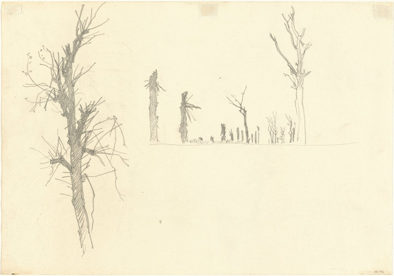 तबाह हुए पेड़ [छंद], 1918। द्वारा जॉन सिंगर सार्जेंट