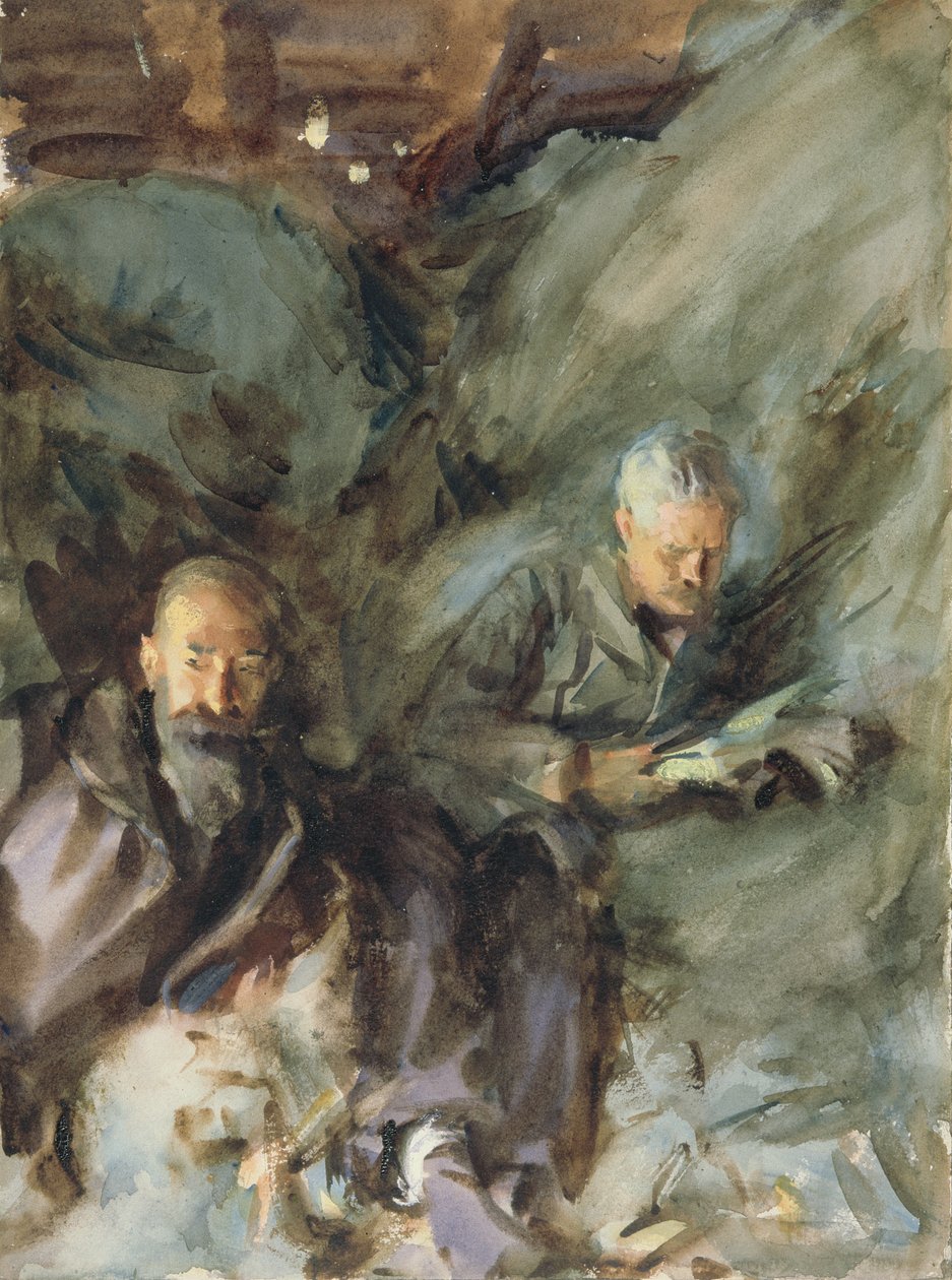 एक हेलाफ्ट में, c.1904-07 (कागज पर wc) द्वारा जॉन सिंगर सार्जेंट