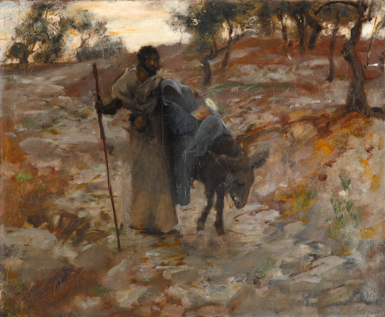मिस्र में उड़ान, c.1877-79 (कैनवास पर तेल) द्वारा जॉन सिंगर सार्जेंट