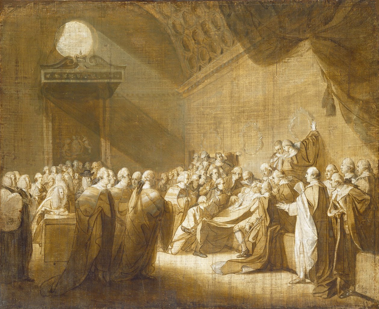 चैथम के अर्ल की मृत्यु, 1779। द्वारा जॉन सिंगलटन कोपले