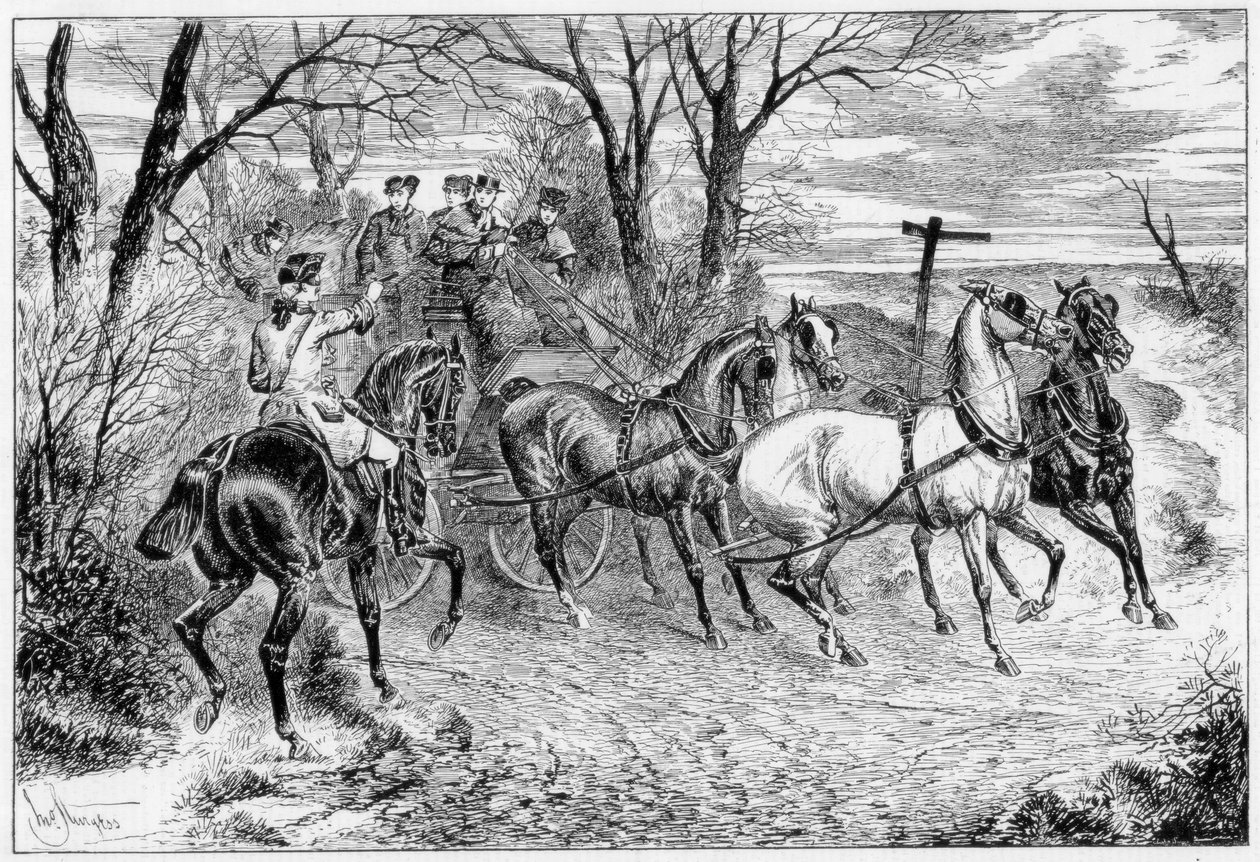 ए नाइट ऑफ द रोड, 1881। द्वारा जॉन स्टर्गेस
