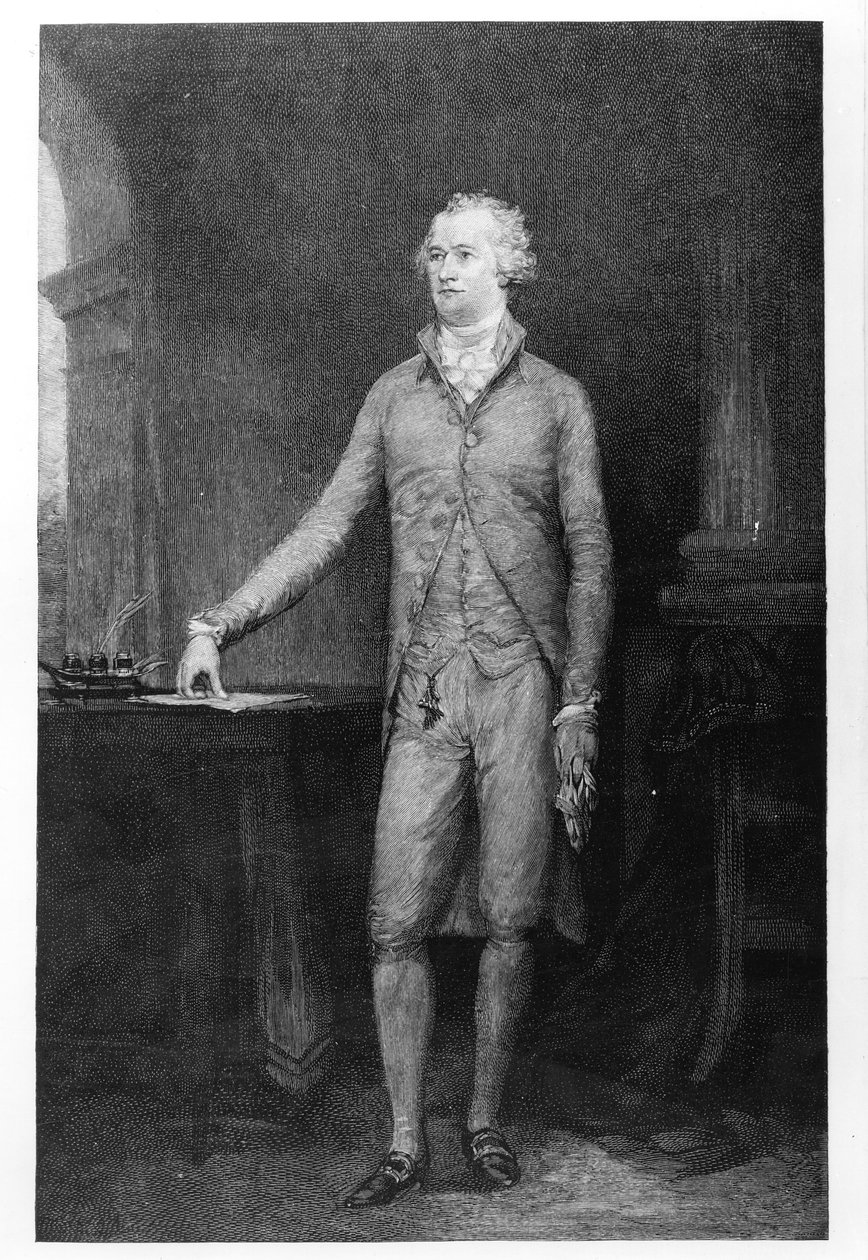 1792 की पेंटिंग के बाद अलेक्जेंडर हैमिल्टन द्वारा जॉन ट्रंबल