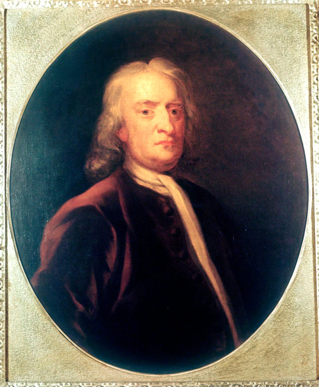 आइजैक न्यूटन, अंग्रेजी गणितज्ञ, खगोलशास्त्री और भौतिक विज्ञानी, c1725 द्वारा जॉन वेंडरबैंक