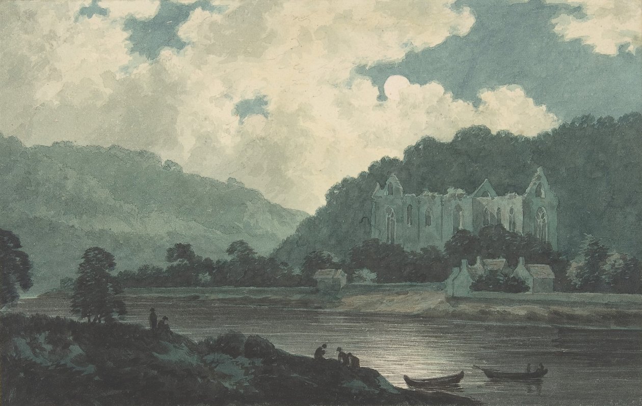 मूनलाइट द्वारा टिनटर्न एबे, सीए। 1789. द्वारा जॉन वारविक स्मिथ