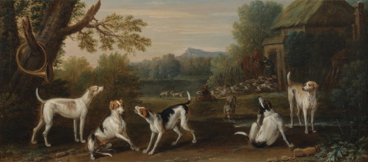 हाउंड्स जारी करना, c.1765 द्वारा जॉन वॉटन