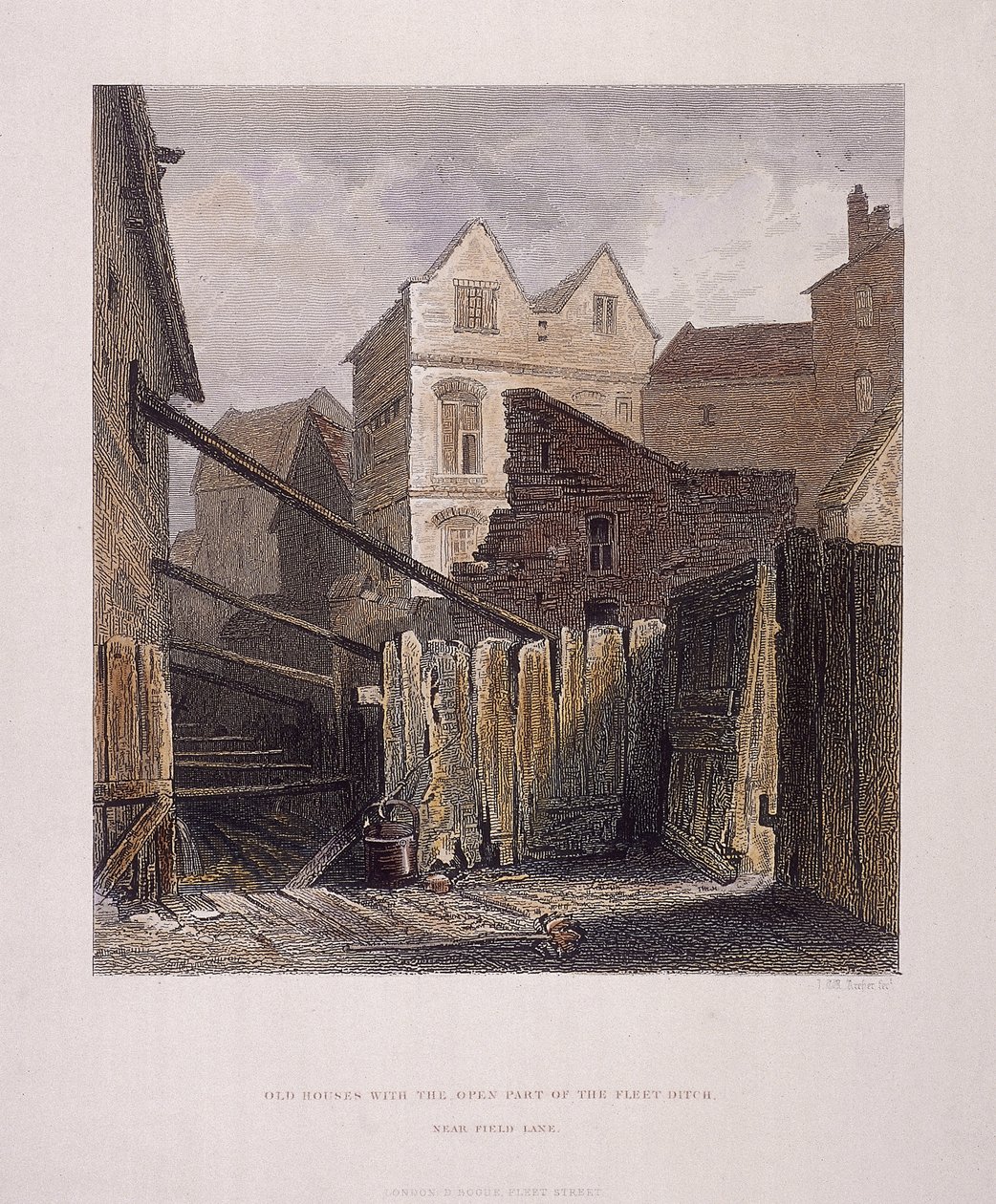फ्लीट रिवर, लंदन, 1851 द्वारा जॉन व्येकहम आर्चर