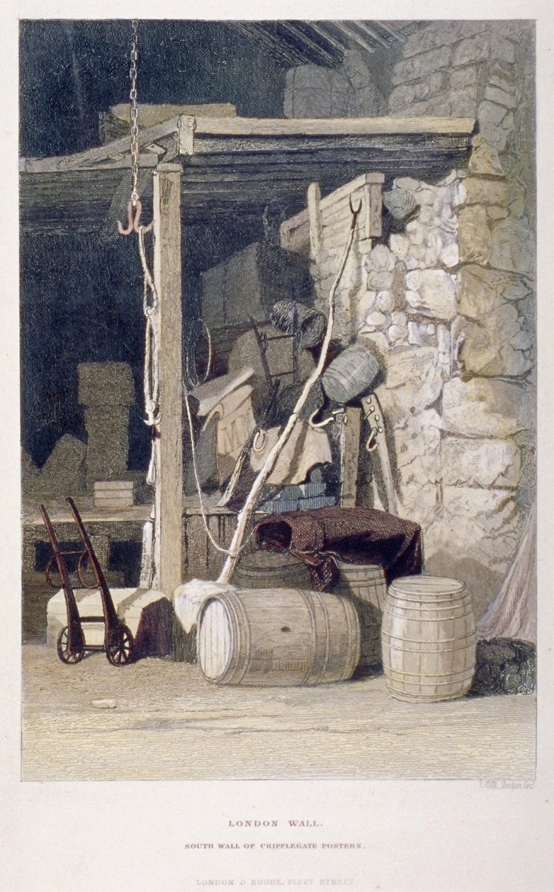 फोर स्ट्रीट, लंदन शहर, 1851। द्वारा जॉन व्येकहम आर्चर