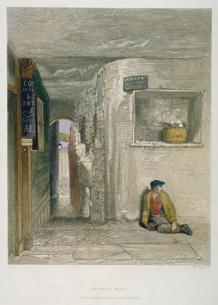 सेंट मार्टिन कोर्ट, लुडगेट हिल, लंदन शहर, 1851 द्वारा जॉन व्येकहम आर्चर