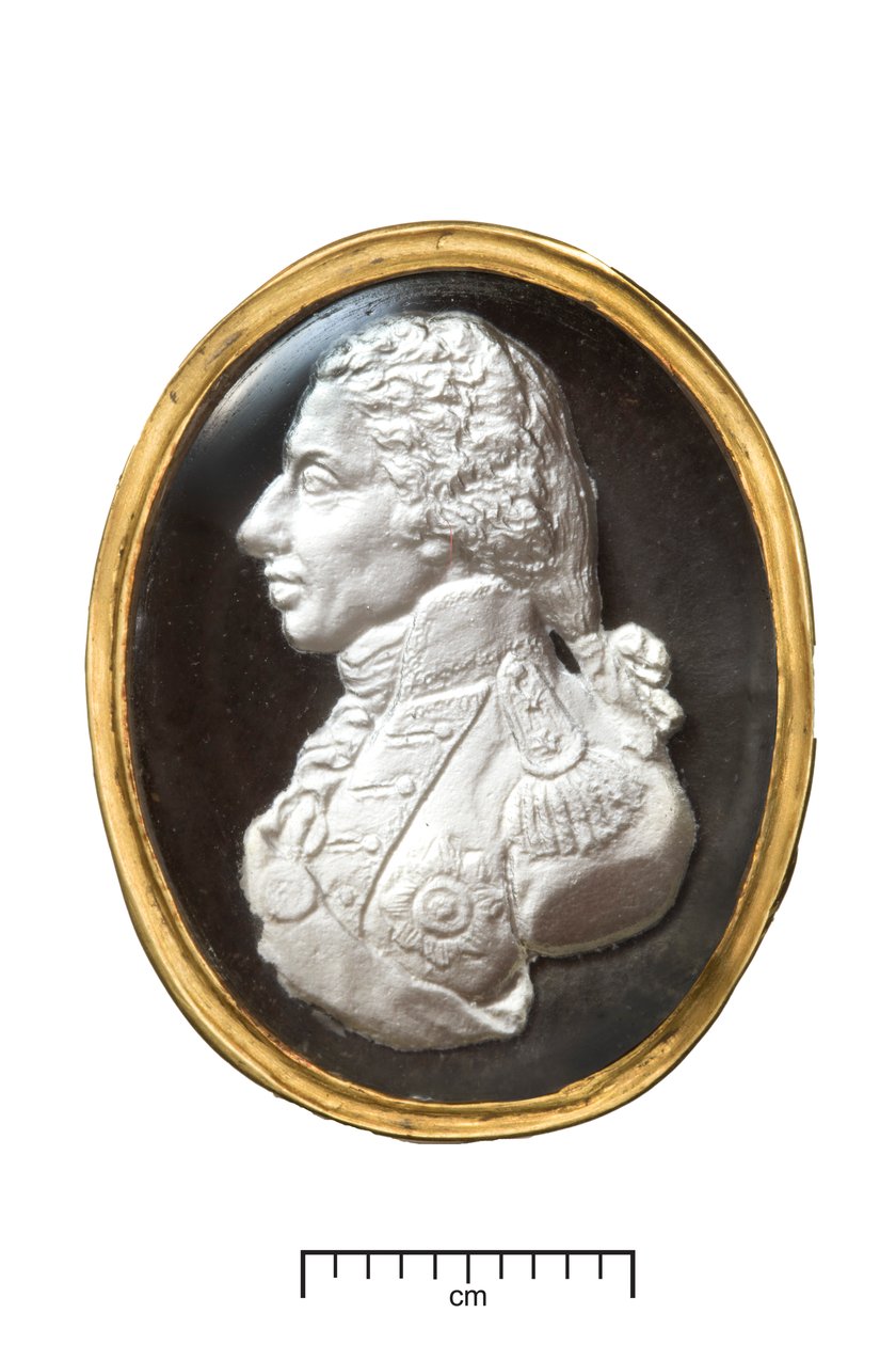 एडमिरल लॉर्ड नेल्सन गोल्ड रिंग, c.1820 (सोना और सल्फाइड) द्वारा दे वरे के बाद जॉन