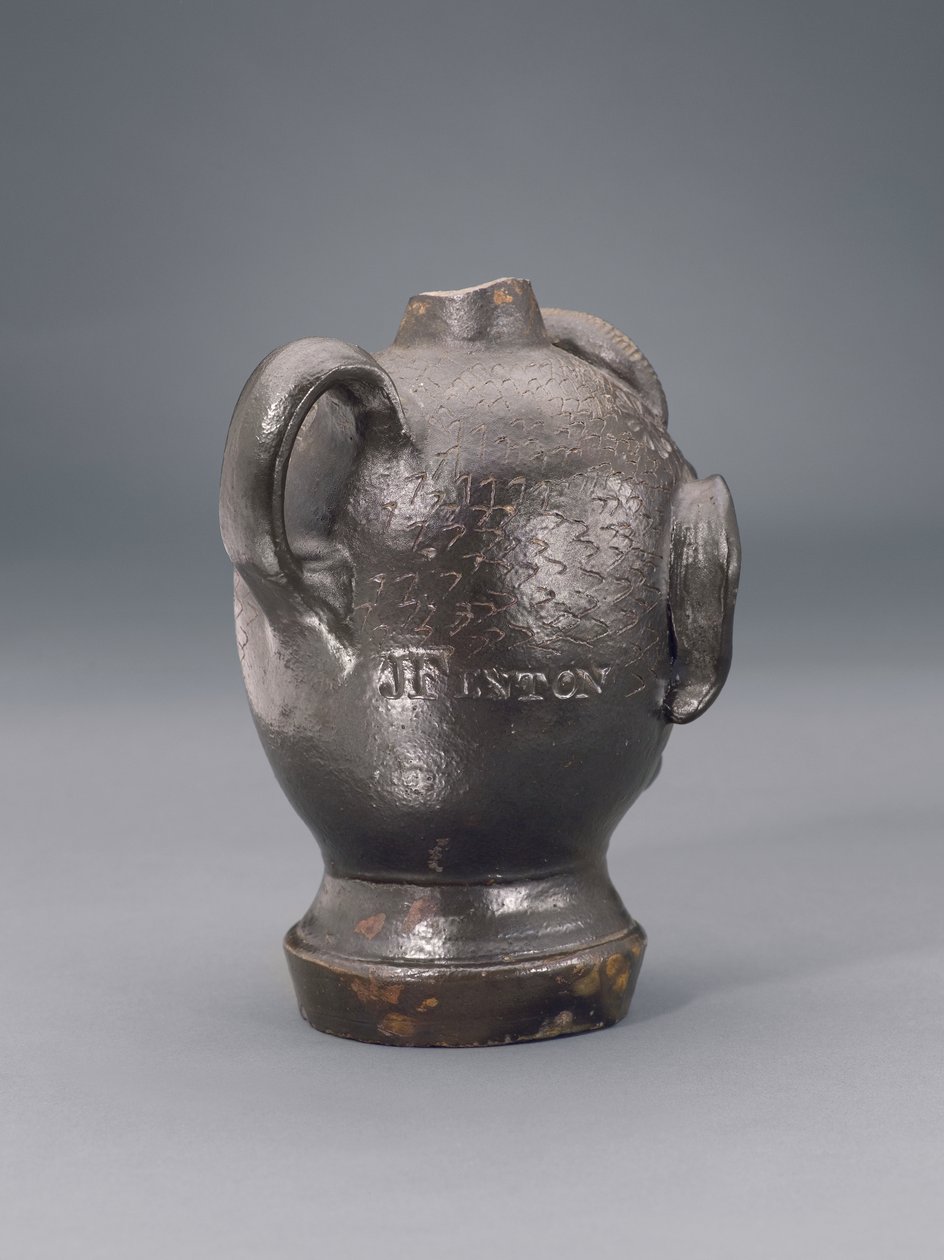 जुग (मानव सिर के रूप में), 1810-1840 (पत्थर के पात्र) द्वारा जोनाथन फेंटन