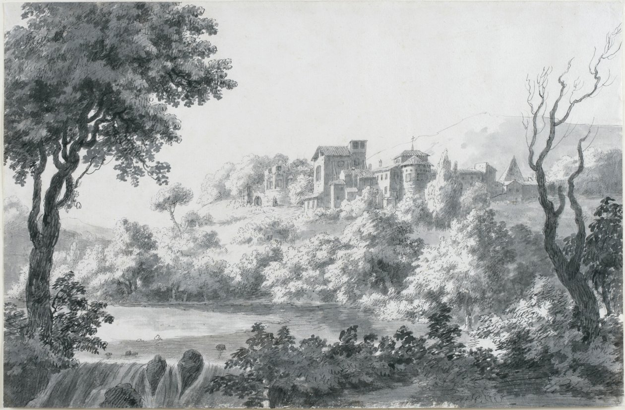 तिवोली के हिस्से का एक दृश्य, 1758 द्वारा जोनाथन स्केल्टन