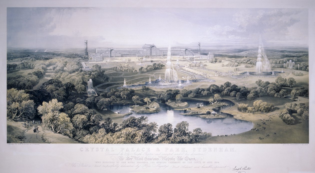 क्रिस्टल पैलेस, सिडेनहैम, लंदन, 1854 द्वारा जोनाथन नीडम