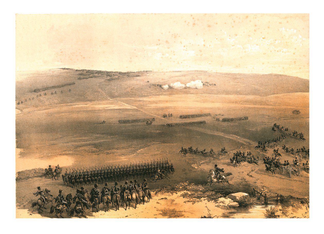 द कैवेलरी अफेयर ऑफ़ द हाइट्स ऑफ़ बुलगानक - द फर्स्ट गन...1854, 1855। द्वारा जोनाथन नीडम