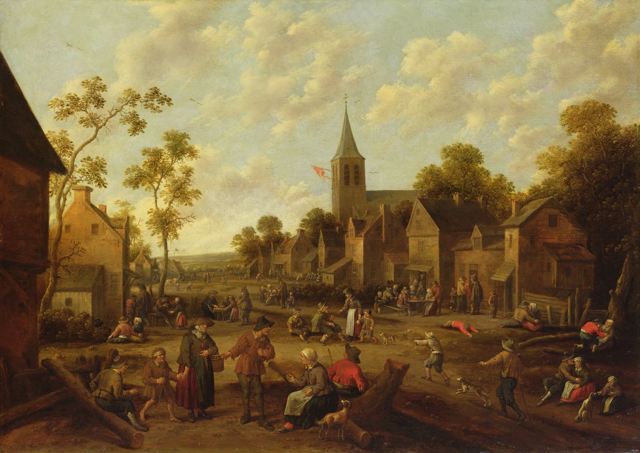 Kermesse, 1658 (ओक पैनल पर तेल) द्वारा जोस्ट कार्नेलिसज़। Droochsloot