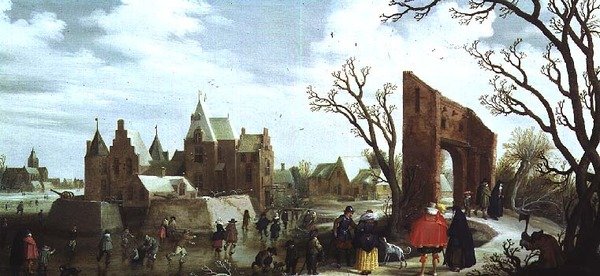 विंटर, 1624 (पैनल) (81006 की जोड़ी) द्वारा जोस्ट कार्नेलिसज़। Droochsloot