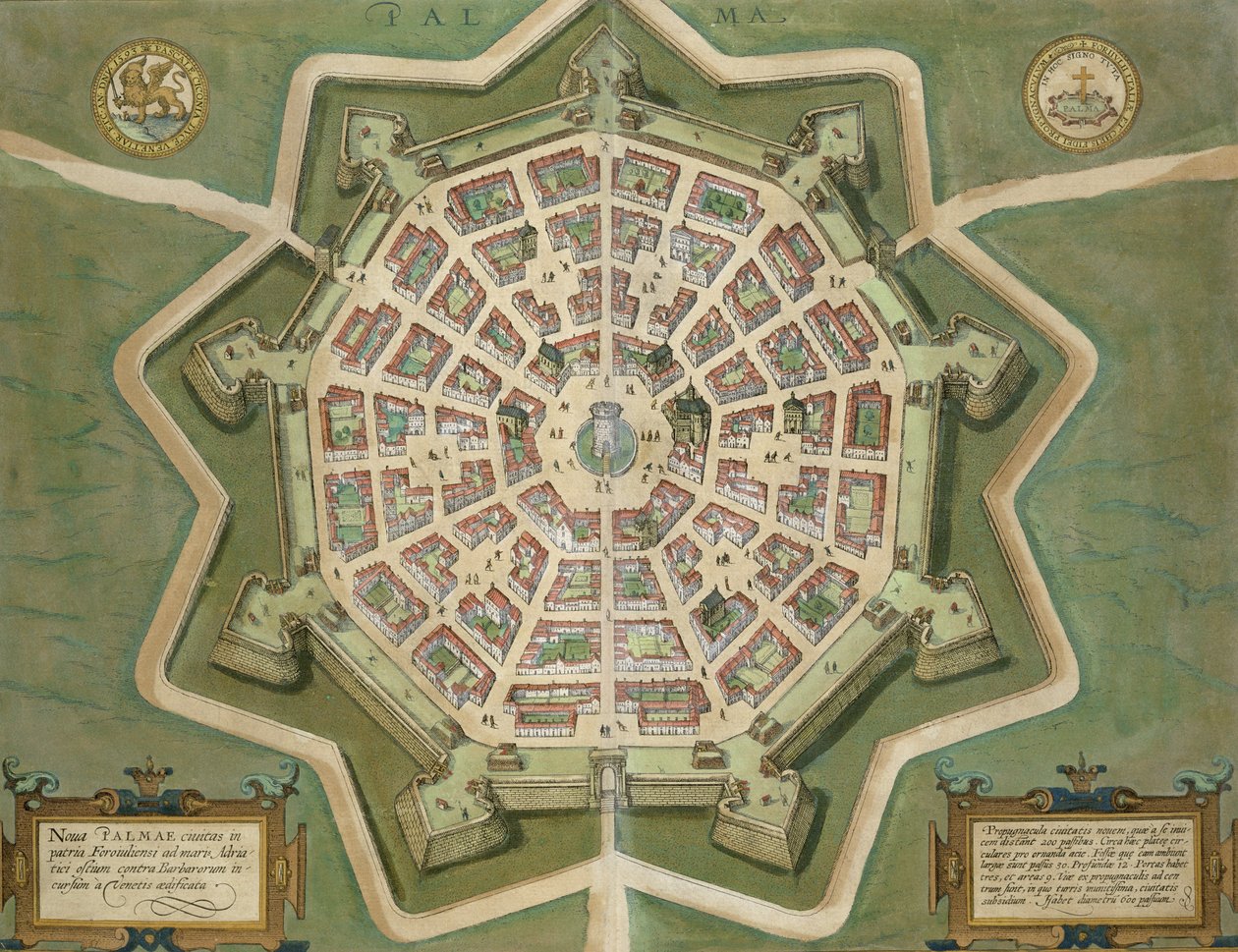 ब्रौन द्वारा यरूशलेम के मानचित्र, &39;विश्व&39; से (1541-1622) और फ्रांज Hogenbergh (1535-1590), c.1572 द्वारा जोरिस हॉफनागल