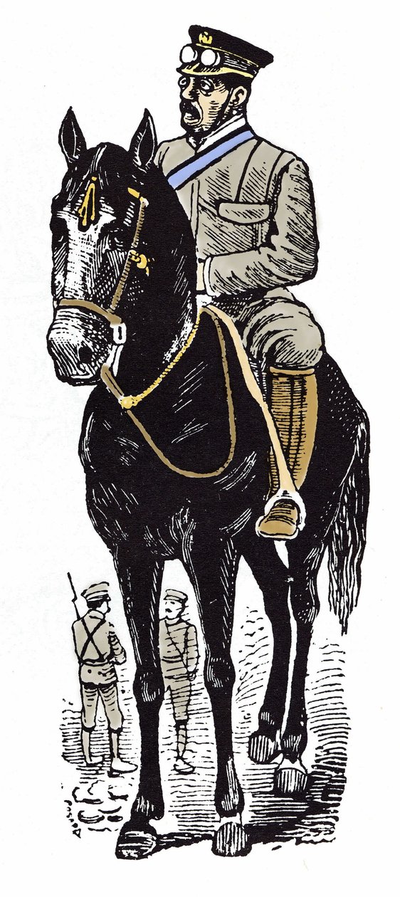 मैक्सिकन क्रांति (1910-1920): विक्टोरियानो ह्यूर्टा का चित्र (1854-1916)। जोस ग्वाडालूप पोसाडा द्वारा ज़ाइलोग्राफी (1852-1913)। द्वारा जोस गुआडालुपे पोसाडा