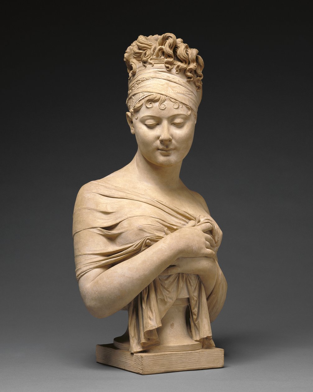 जूलियट रेकैमियर का बस्ट c.1801-2 (टेराकोटा) द्वारा जोसेफ चिनार्ड