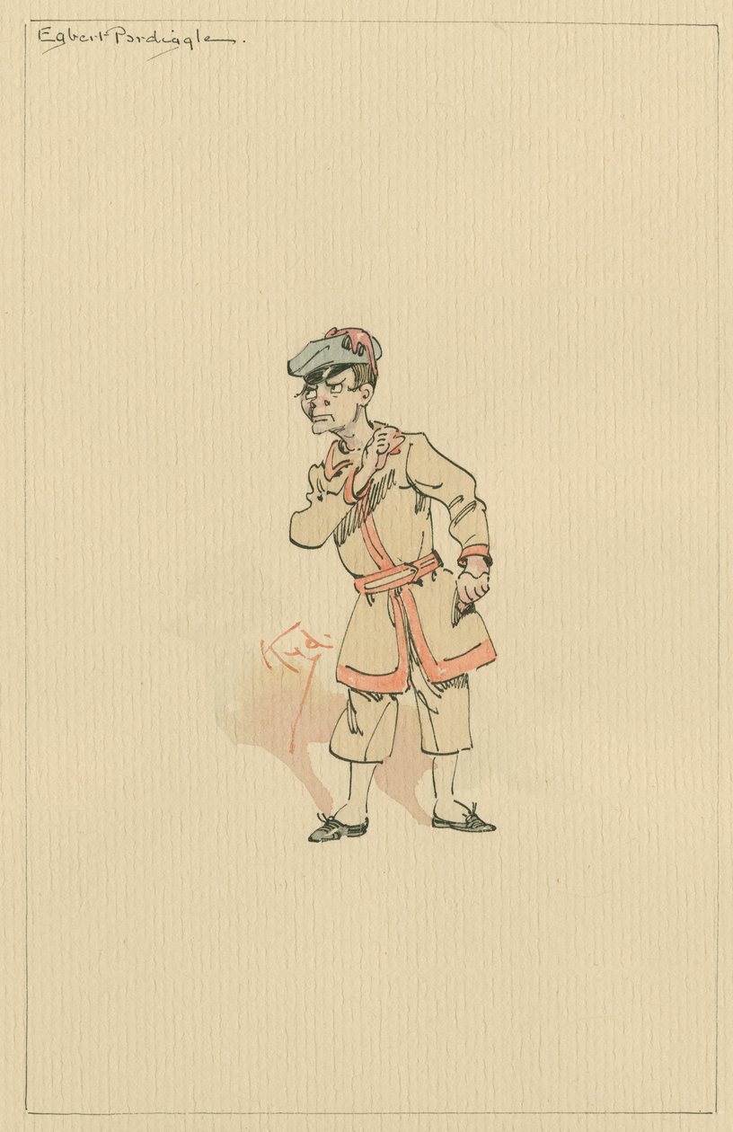 एग्बर्ट पेर्डिग्ले, c.1920s (कागज पर wc के साथ पेन und इंक) द्वारा जोसेफ क्लेटन क्लार्क