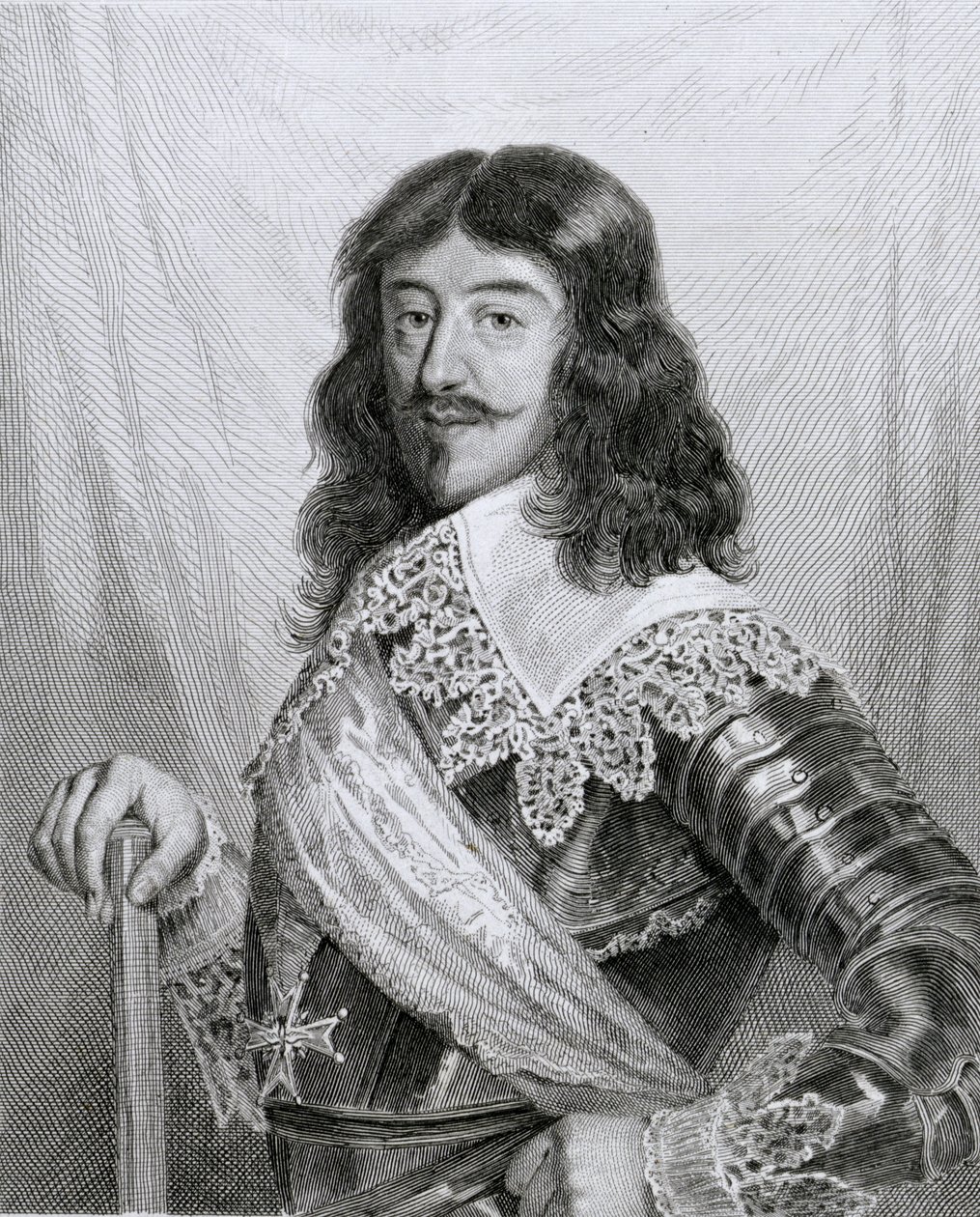लुईस XIII (1601-43) फ्रांस के राजा, पन्नीर द्वारा उत्कीर्ण द्वारा जोसेफ लियोन रोलैंड डी लेस्टांग परेड