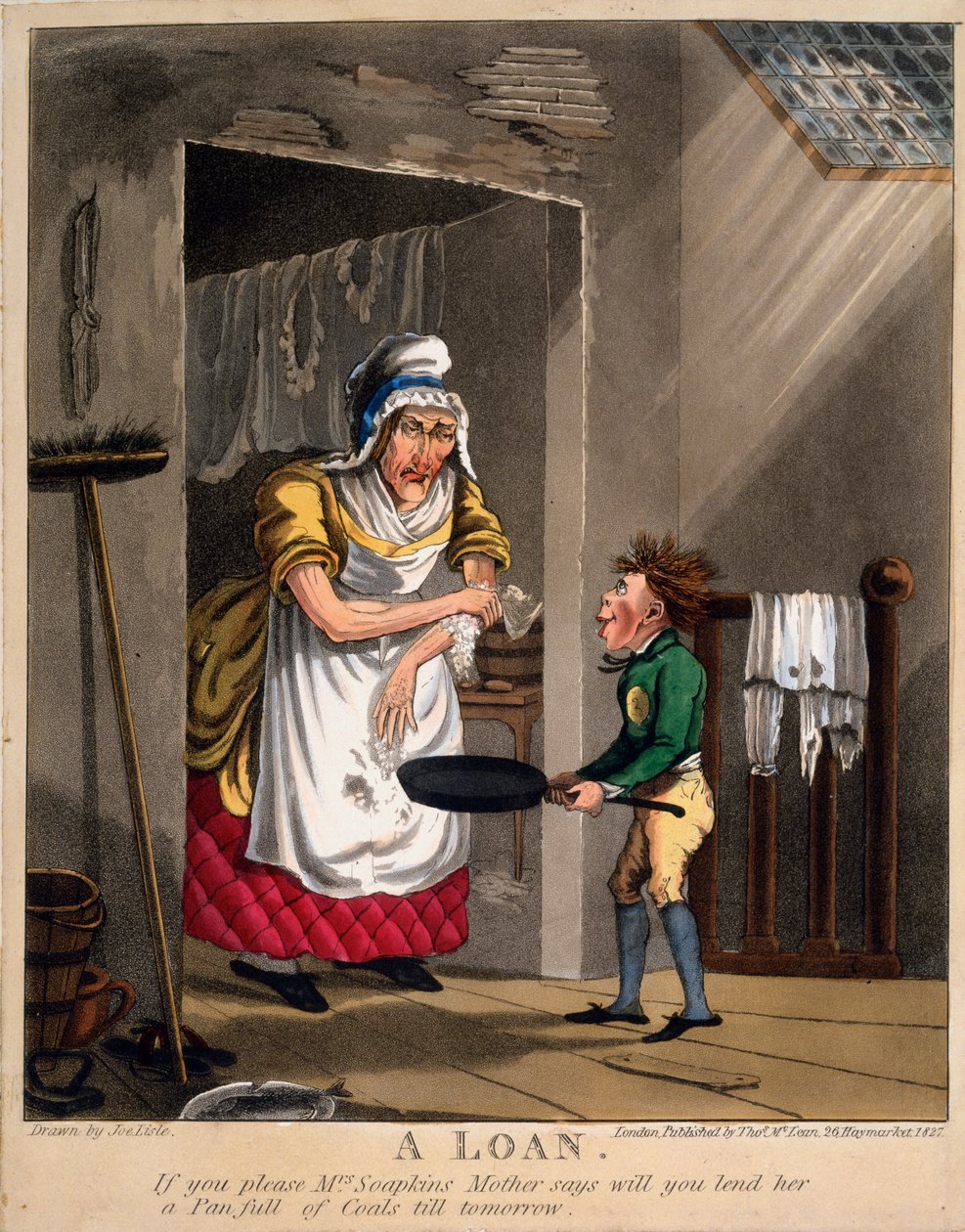 एक ऋण, 1827 (हाथ से सजी रंग की) द्वारा जोसेफ लिसल