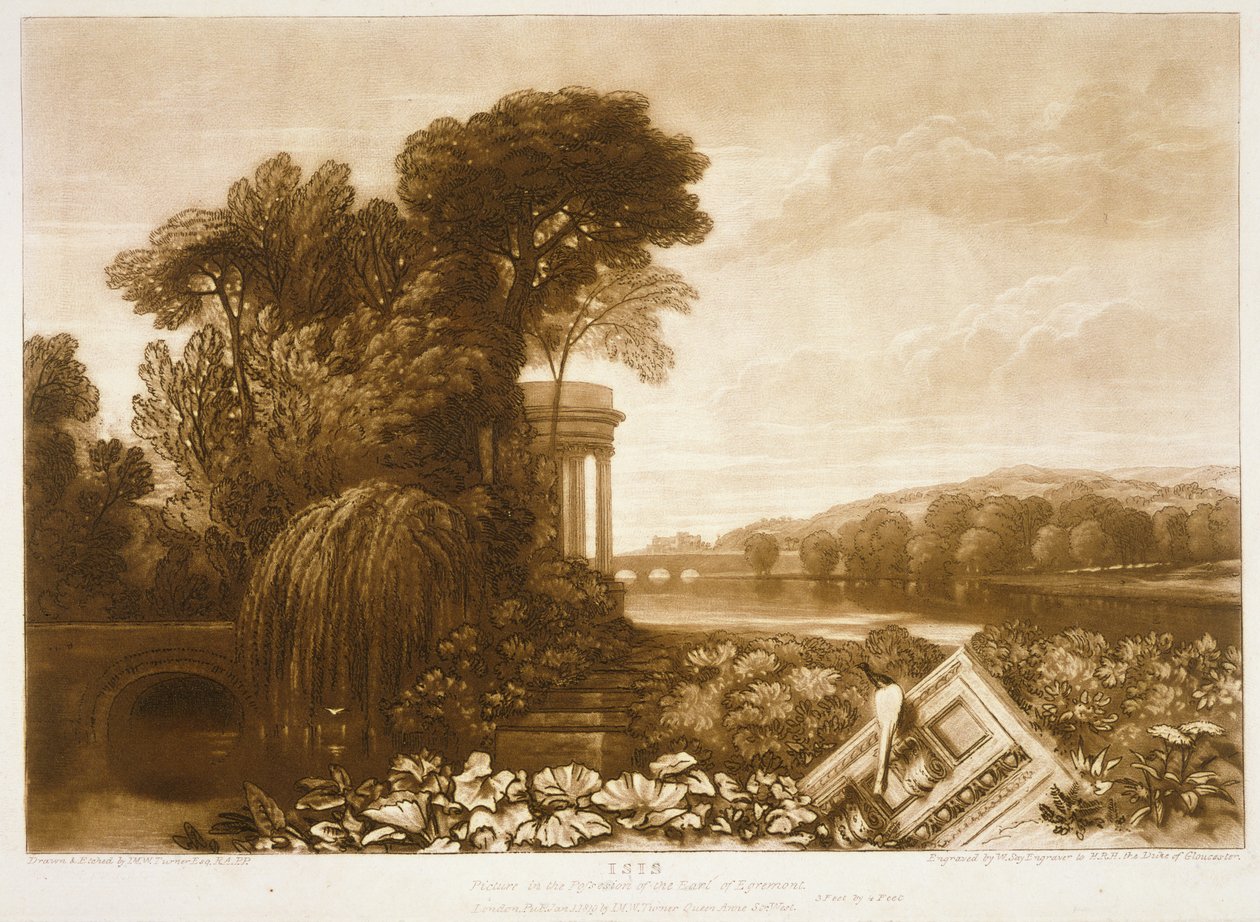 F.68.I, Isis, &39;Liber Liberiorum&39; से, विलियम साय, 1819 द्वारा उकेरा गया द्वारा जोसेफ मैलॉर्ड विलियम टर्नर